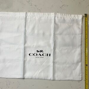 Coach White Cosmetic Pouch